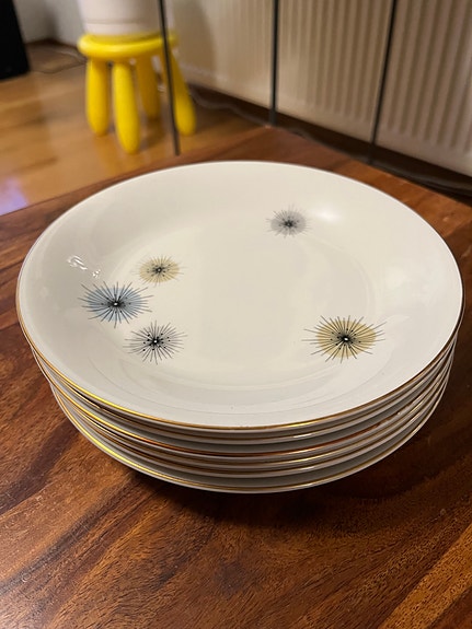 Arabia Jupiter lautaset 20 cm 6 kpl