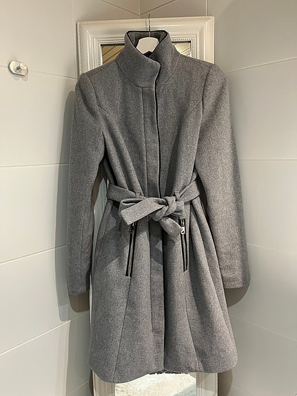 H&M pitkä takki harmaa naisten koko S