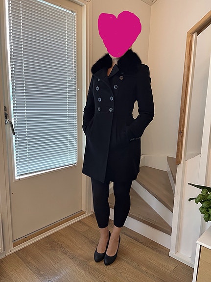 Burberry takki aito ketunturkis-kaulus XS–S (UK 4)