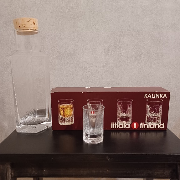 Iittala Kalinka lasit ja karahvi