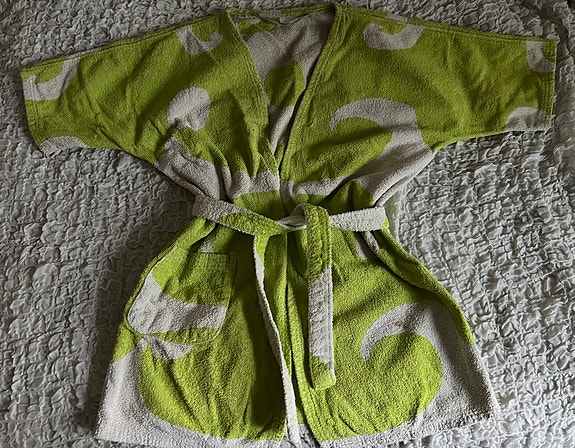 Marimekko vihreä naisten lyhyt kylpytakki S