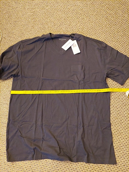 Uusi Schiesser pyjaman yläosa 3XL, harmaa, lyhythihainen