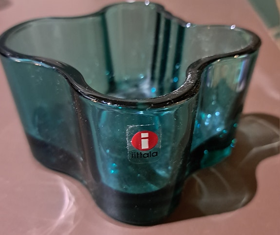 Iittala Aalto merensininen tuikkulyhty