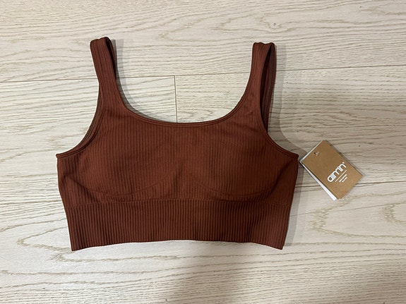 Uudet Aim’n Ribbed seamless bra, väri mahonki/ruskea