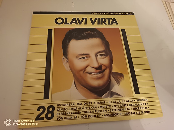 Olavi Virta unohtumattomat vinyyli ja c-kasetti sekä 28 ikivihreää tupla lp