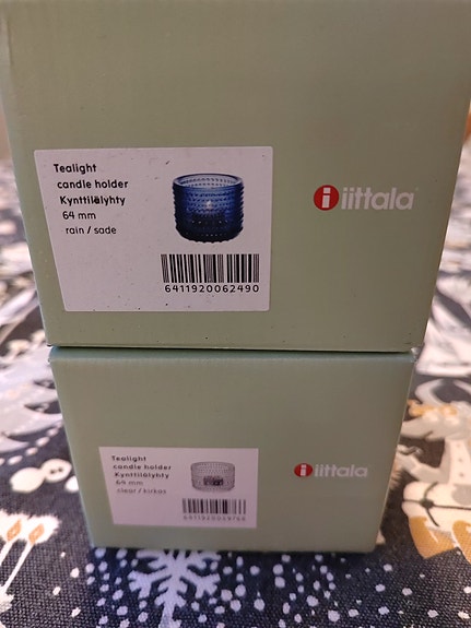 Iittala kastehelmi tuikkukupit 2kpl