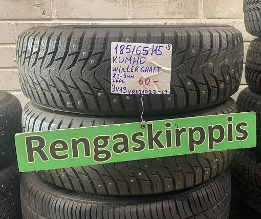 185/65R15 Kumho WinterGraft nastarenkaat