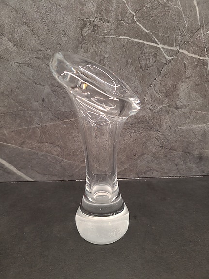 Iittala lasinen maljakko kirkas
