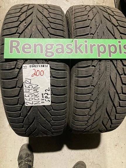 265/45R21 Nokian kitka 7-8mm 2KPL