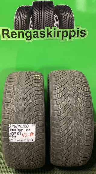 245/40R20 Nokian HKPL R3 99T kitka 4-5mm 2KPL