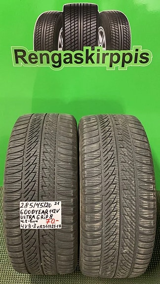 285/45R20 GoodYear UltraGrip 8 112V kitka 4,5-5mm 2KPL