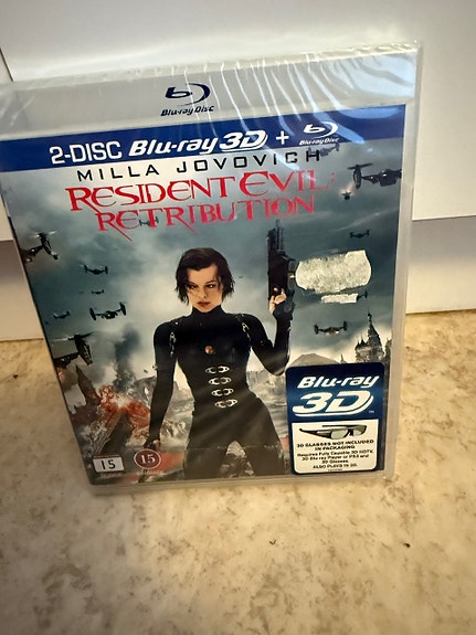 Resident Evil Retribution Blu-ray / 3D 2-levyä