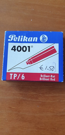 Pelikan 2001 mustepatruunan hylsyt