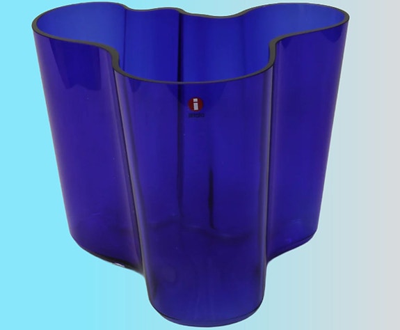 Iittala Alvar Aalto / Savoy Maljakko 160 mm kobolttinsininen