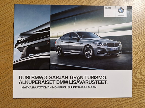 BMW 3-sarjan Gran Turismo | alkuperäiset lisävarusteet -esite 2013