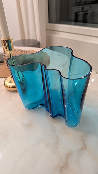 Iittala Aalto Maljakko Turkoosi 160mm