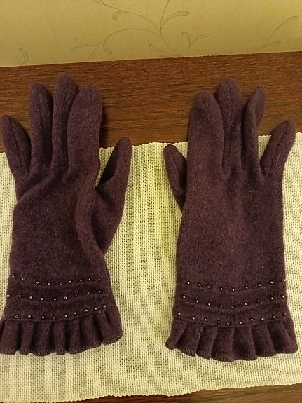 Violetti naisten käsineet One size