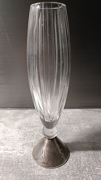 Suomi Design Kristallimaljakko Hopea 813H G7