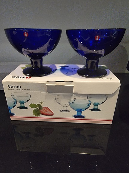 Iittala Kerttu Nurminen Verna jalkiruokamalja