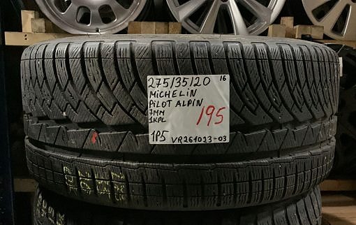 275/35R20 Michelin Pilot Alpin kitka 7mm 1KPL