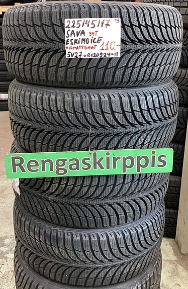 225/45R17 Sava Eskimo Ice 94T AJAMATTOMAT KITKARENKAAT
