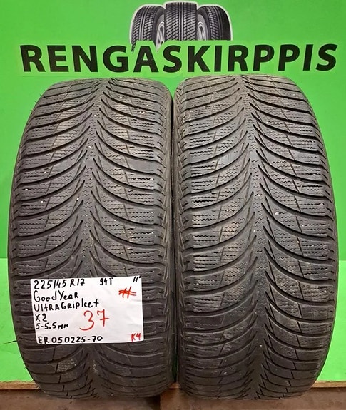 225/45R17 GoodYear UltraGrip Ice+ 94T kitkarenkaat