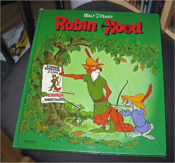 Walt Disney: Robin Hood -satukirja 1. painos 1974