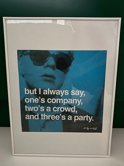 Moma Andy Warhol julisteet kehyksissä