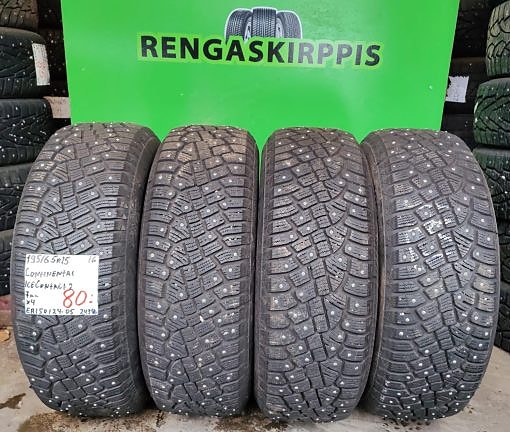 195/65R15 Continental IceContact 2 nastarenkaat