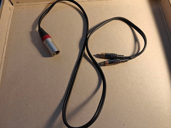 0,5m RCA-XLR adapteri