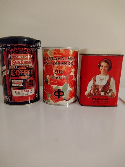 Pelti/kahvipurkit