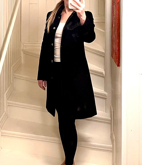 Musta klassinen HUGO BOSS takki S/XS