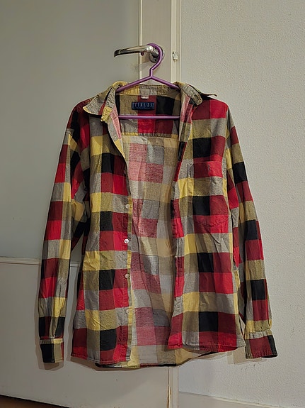 Tiklas vintage flanellipaita Finnish design