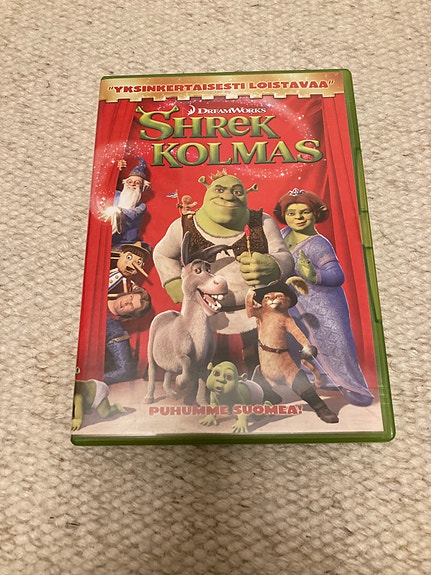 Shrek kolmas DVD