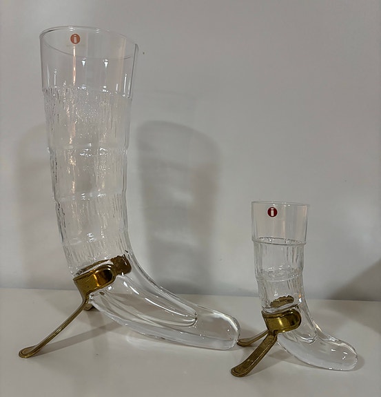 Iittala olutlasi ja snapsilasi