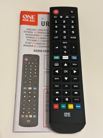 LG one for all kaukosäädin
