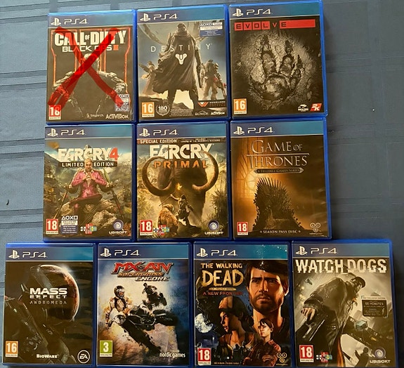 PS4 pelejä