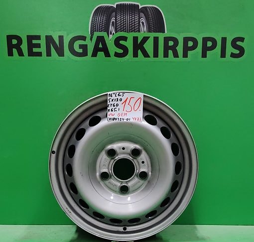 16″ 5×120 ET60 K65,1 16″x6,5 VW Oem