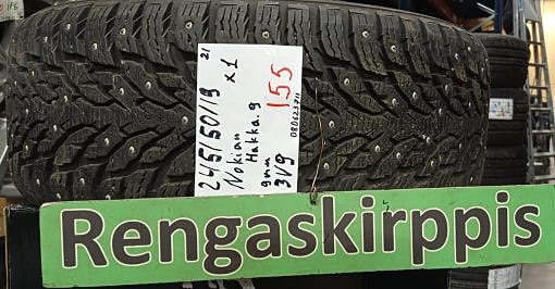 245/50R19 Nokian HKPL 9 nasta 9mm 1KPL