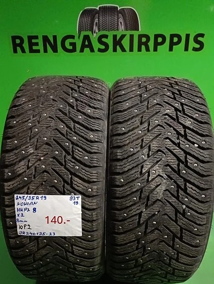 245/35R19 Nokian HKPL 8 93T nasta 7-8mm 4KPL