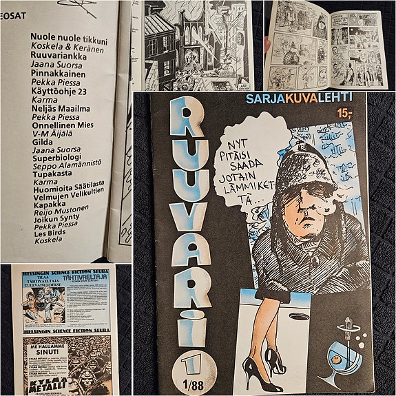1988 Ruuvari sarjakuva lehti keräily retro vintage