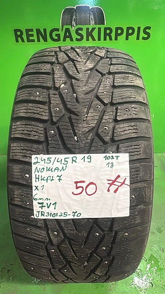 245/45R19 Nokian HKPL 7 102T nasta 6mm   1KPL