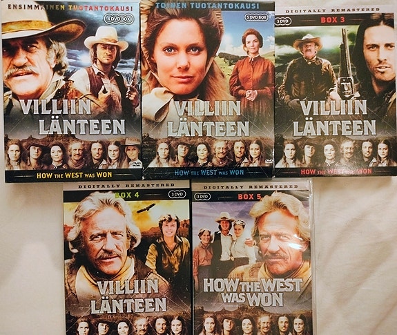 Villiin länteen koko sarja 1-5 dvd