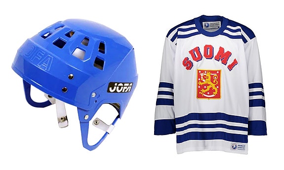 JOFA kypärä, Koho & Montreal mailat 🏒, Team Finland Retro 1974 Pelipaita