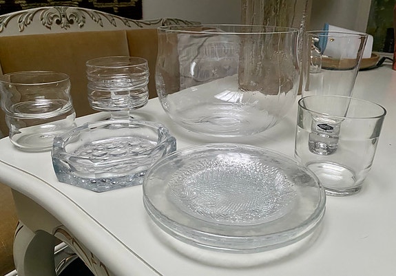 Iittala, Nuutajärvi ja Riihimäen lasia