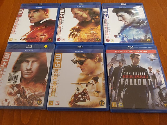 Mission impossible 1- 5 ja Fallout ja Ghost protocol