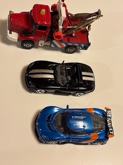 Corgi Major Berliet 1144 + Burago Viper RT 10 + Alpine Renault A110-50