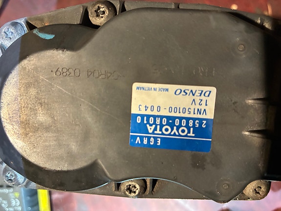 Toyotan Egr ventiilit