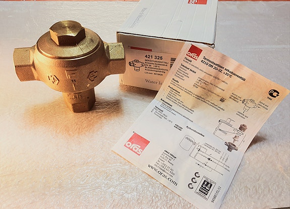 Oras 1" +35°C sekoitusventtiili (421325) LVI nro - 4012628