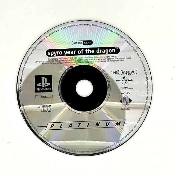 Spyro Year of the Dragon Platinum loose Ps1